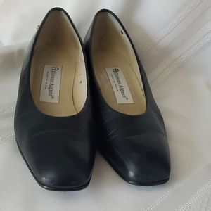 Etienne Aigner Normandy Black "Taylor" pump with 1 1/2 inch block heels
